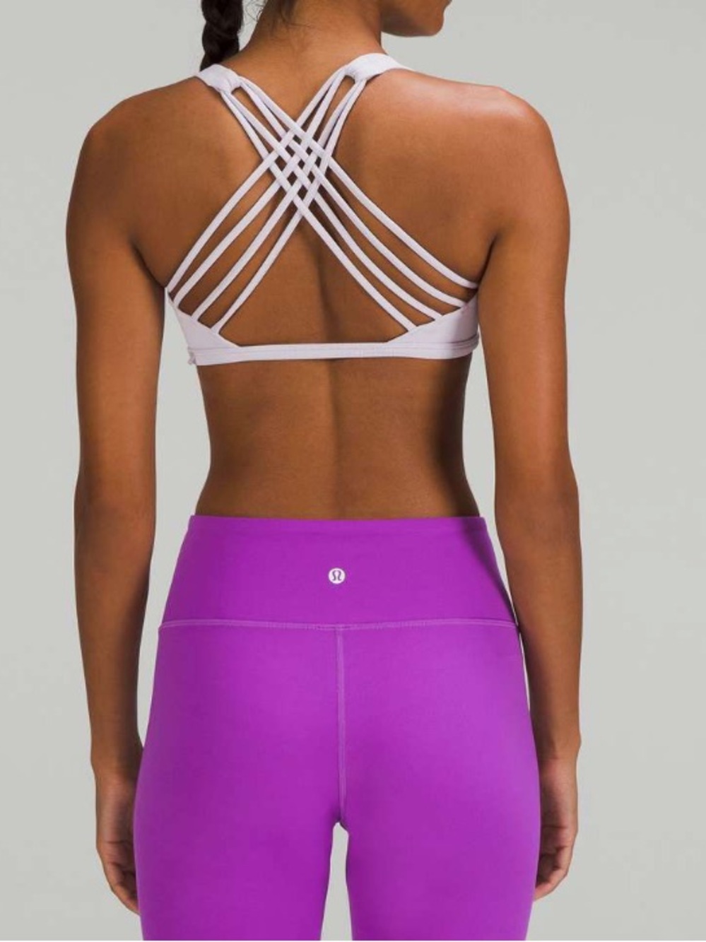 Lululemon Free to be Wild Ribbed Bra Faint Lavender Size 4